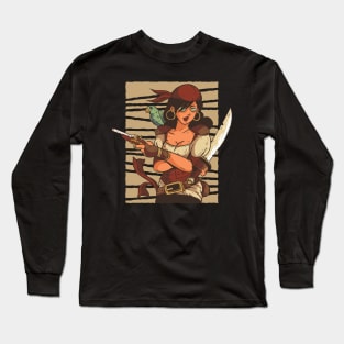 Female Pirate Long Sleeve T-Shirt